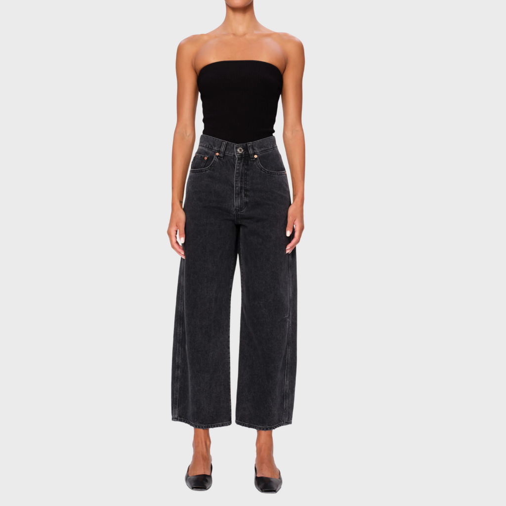 Taylor Barrel High Rise Crop