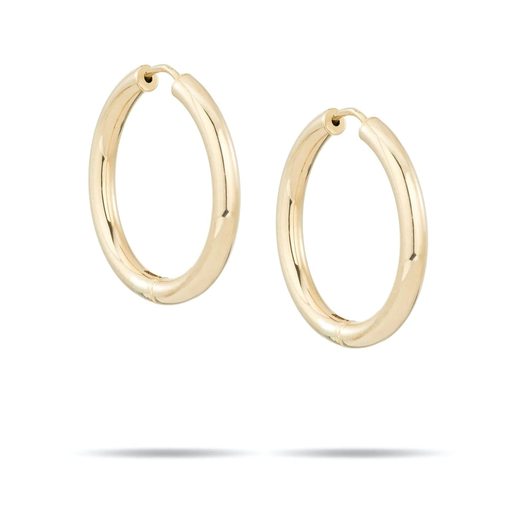 ADINA REYTER Jewelry - 206 - Earrings 14k Gold 25mm Tube Hoops