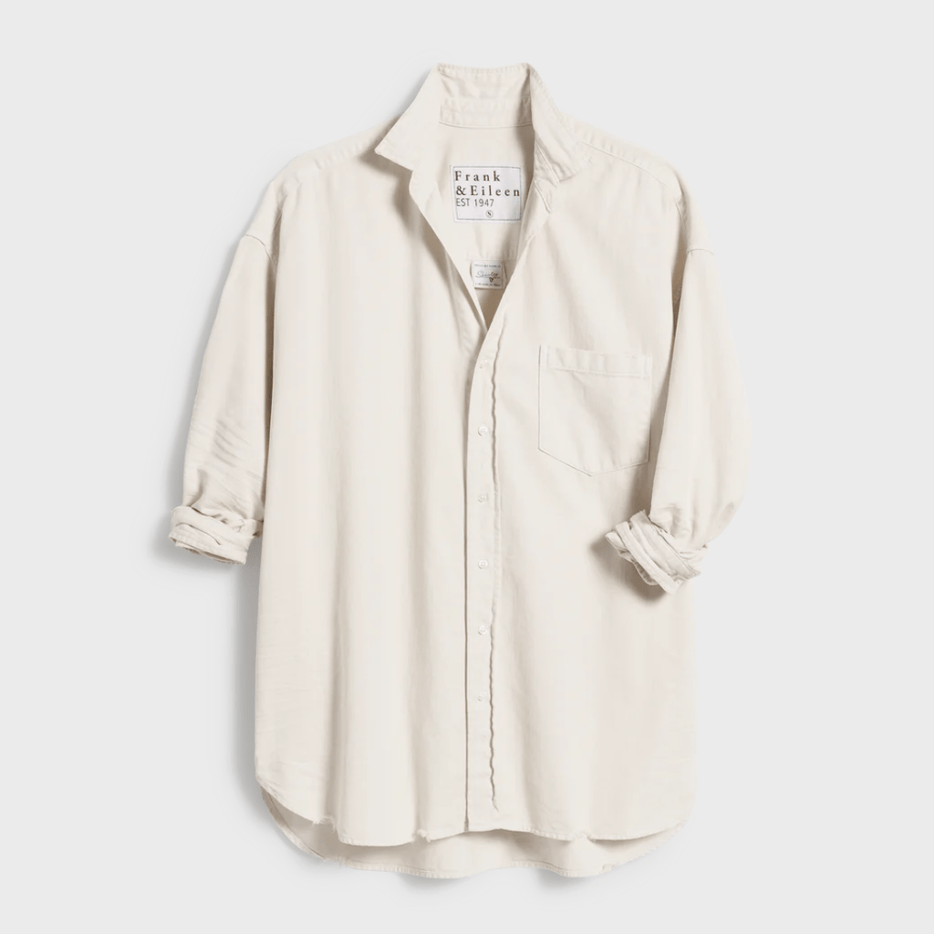 Frank & Eileen Women's Tops - 100 - LS Blouses Vintage White / XXS Shirley Oversized Button-Up Shirt