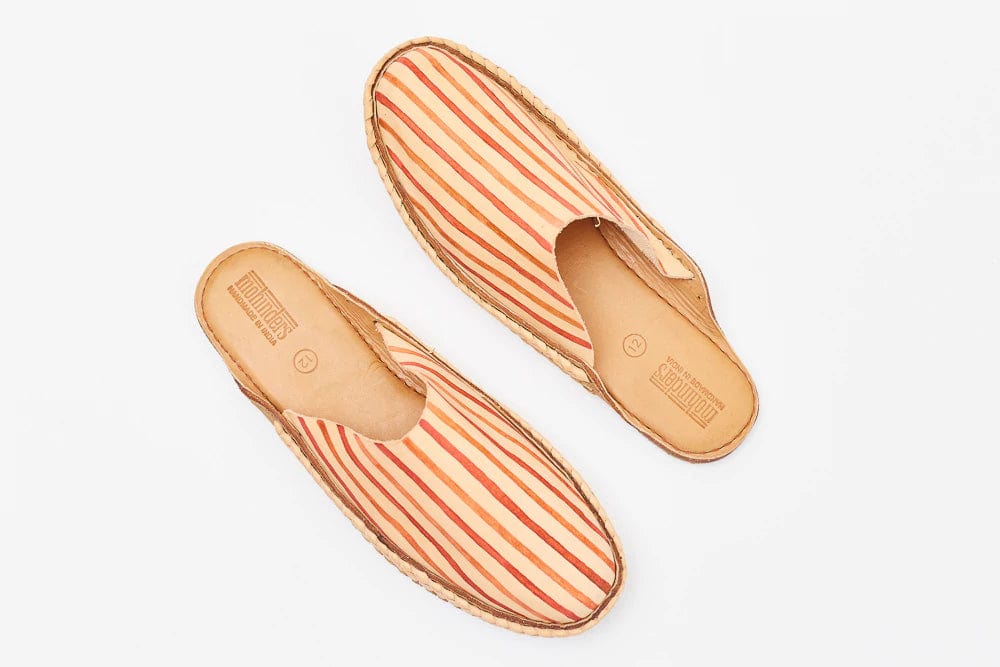 Mohinders Shoes - 203 - SlidesFlats Mohinders x The Dogwood Dyer Striped Slide