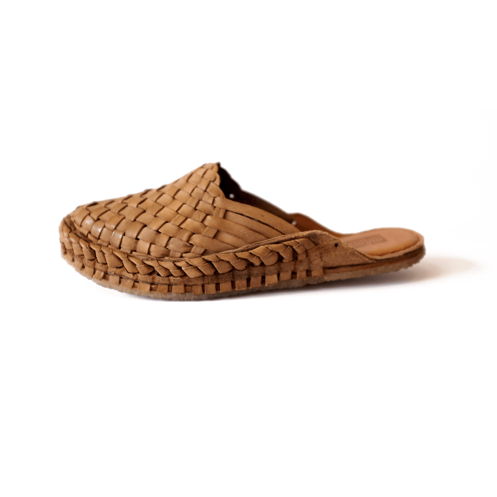 Mohinders Shoes - Slides Women's Woven Slide - Oiled Leather